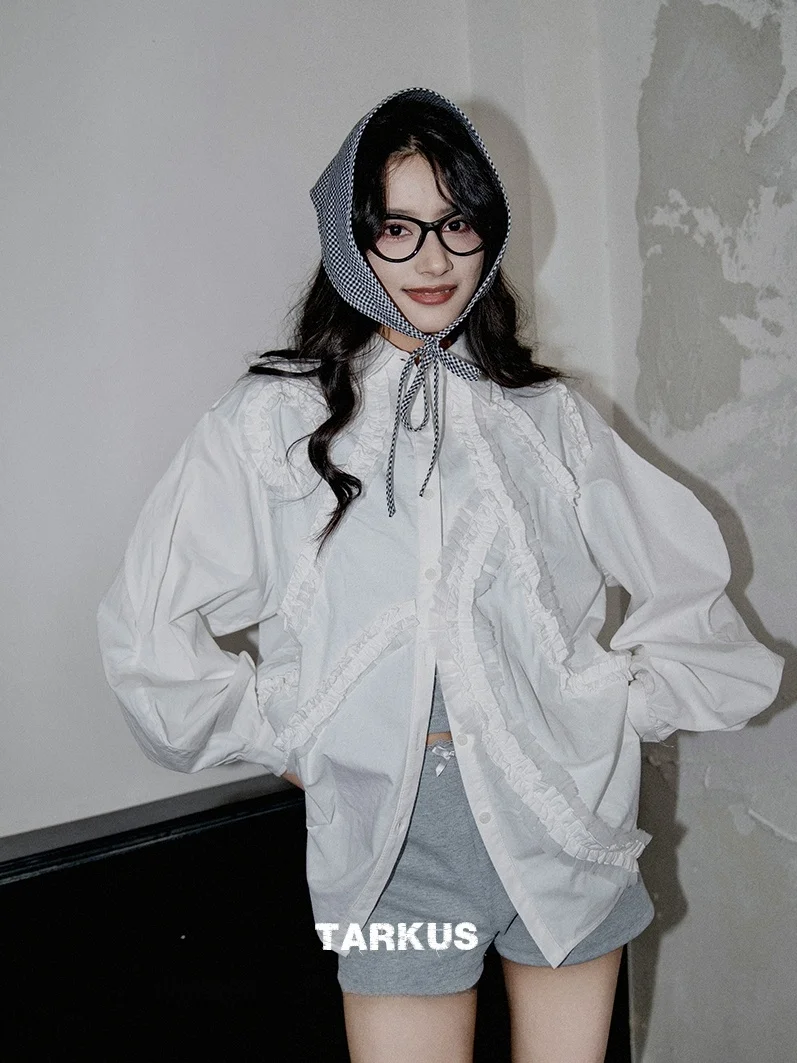 TARKUSGarden Original Irregular Wave Sleeve Heavyweight Pleated Cotton Shirt High Quality Loose Fit Long Sleeve Mid-Length
TARKUSGarden Original Irregular Wave Sleeve Heavyweight Pleated Cotton Shirt High Quality Loose Fit Long Sleeve Mid-Length