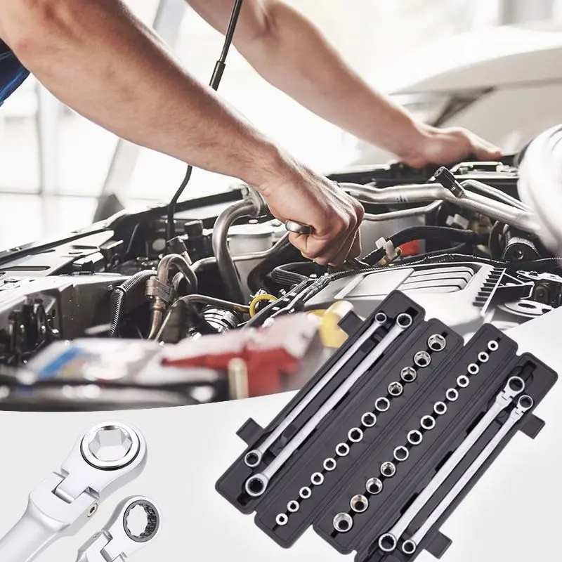 15pcs Adjustable Ratchet Wrench Kit 15-częściowy zestaw kluczy nastawnych z grzechotką
15pcs Adjustable Ratchet Wrench Kit 15-częściowy zestaw kluczy nastawnych z grzechotką