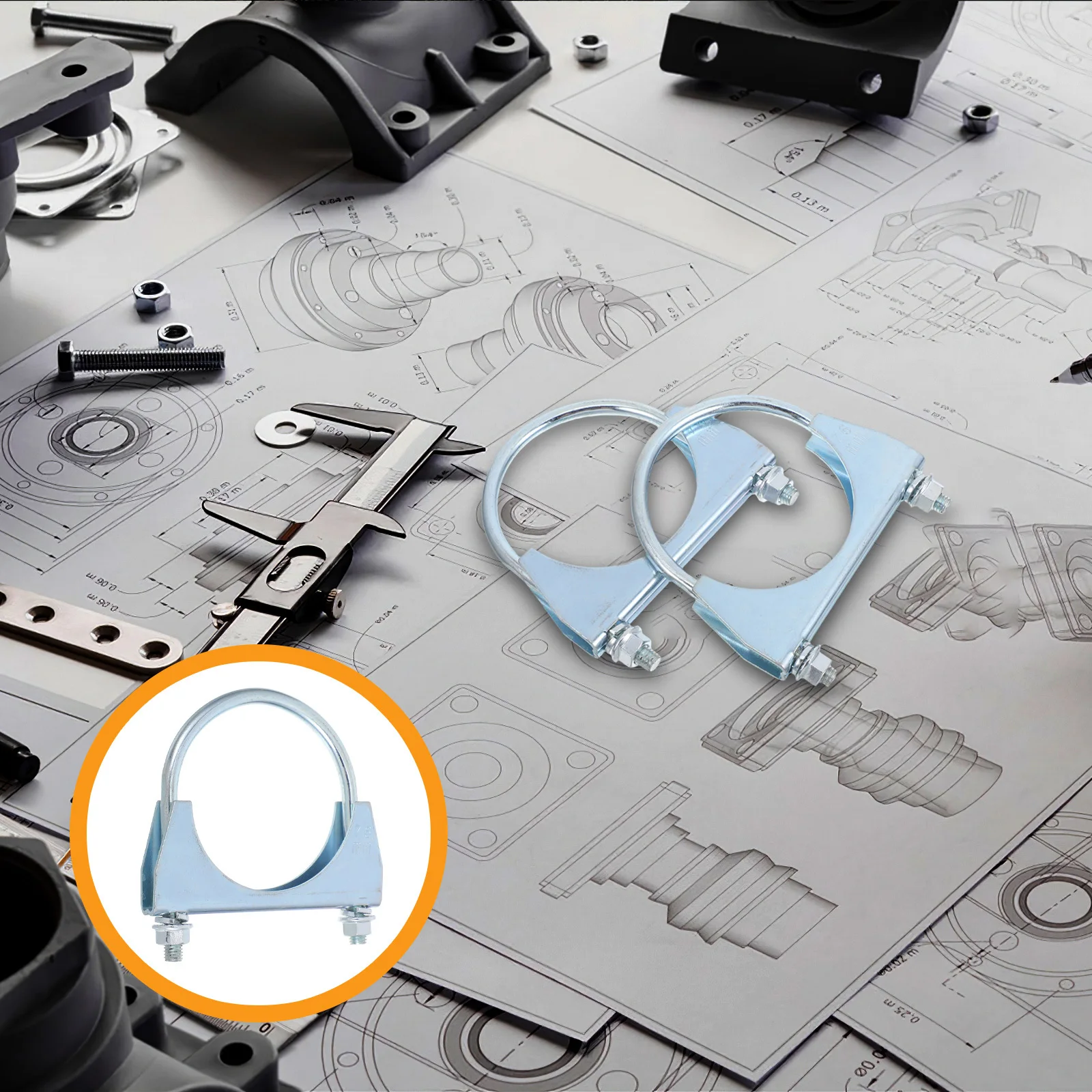 2Pcs U-Shaped Pipe Clamp 3 Inch Galvanized Muffler Exhaust System Secure Fit Easy Install No Welding Required Muffer Clamps
2Pcs U-Shaped Pipe Clamp 3 Inch Galvanized Muffler Exhaust System Secure Fit Easy Install No Welding Required Muffer Clamps