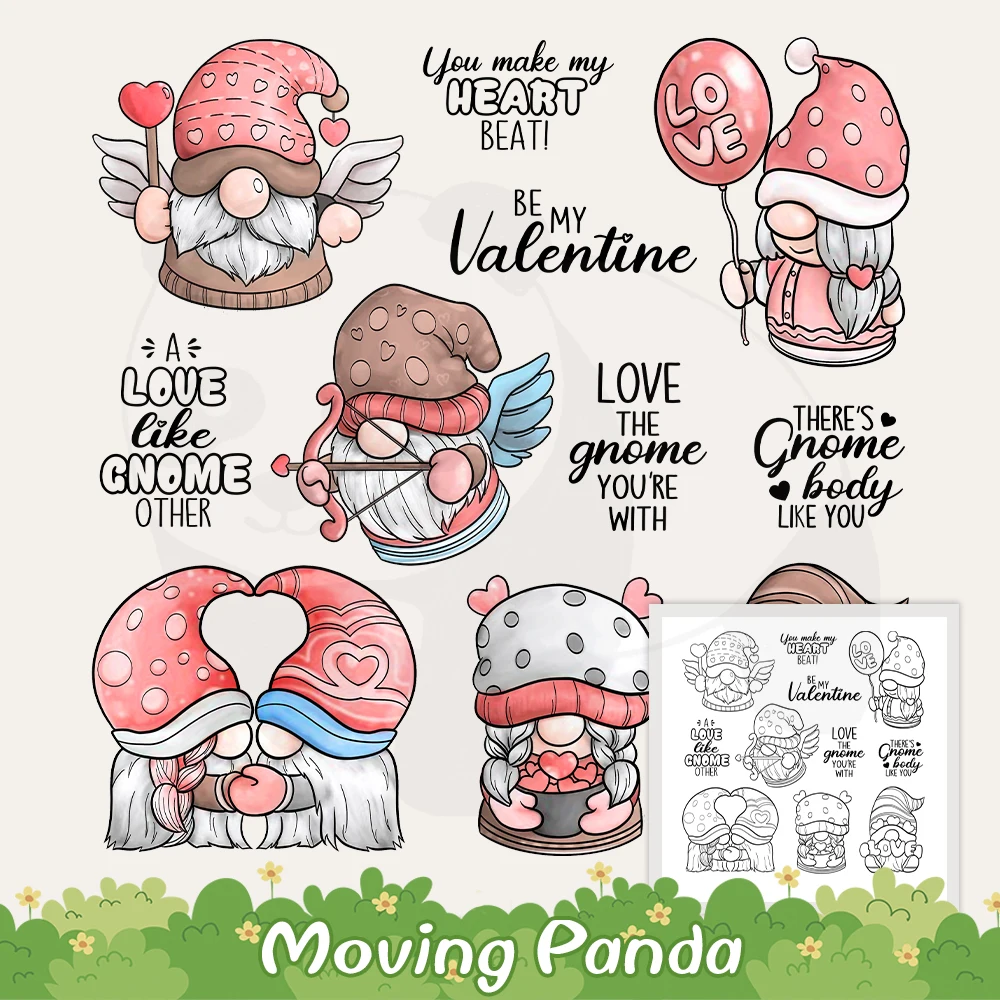 Cute Gnomes Love Hearts Wings Clear Stamps Valentine's Day Gifts DIY Scrapbooking Supplies Silicone Stamp For Cards Crafts Decor
Cute Gnomes Love Hearts Wings Clear Stamps Valentine's Day Gifts DIY Scrapbooking Supplies Silicone Stamp For Cards Crafts Decor
