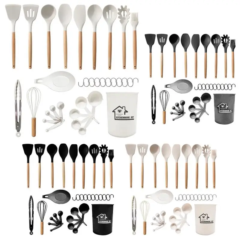 33pc Silicone Cooking Utensil Set Portable Camping Cooking Gear Hand Washed Camping Travel Set With Fork Durable Heat Resistant
33pc Silicone Cooking Utensil Set Portable Camping Cooking Gear Hand Washed Camping Travel Set With Fork Durable Heat Resistant