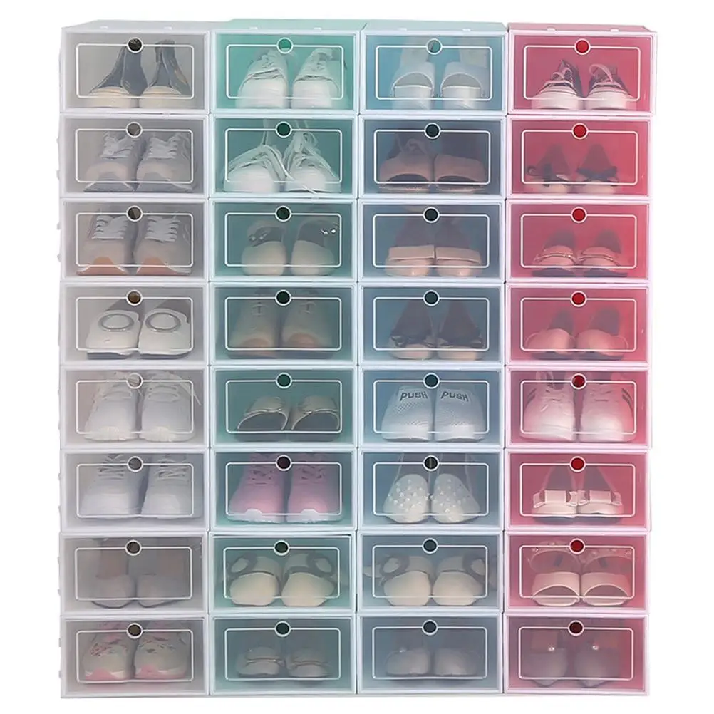 6PCS Shoes Storage Box Stackable Organizer Blue Rack Material Transparent Door Shoe Container Small Item Storage
6PCS Shoes Storage Box Stackable Organizer Blue Rack Material Transparent Door Shoe Container Small Item Storage