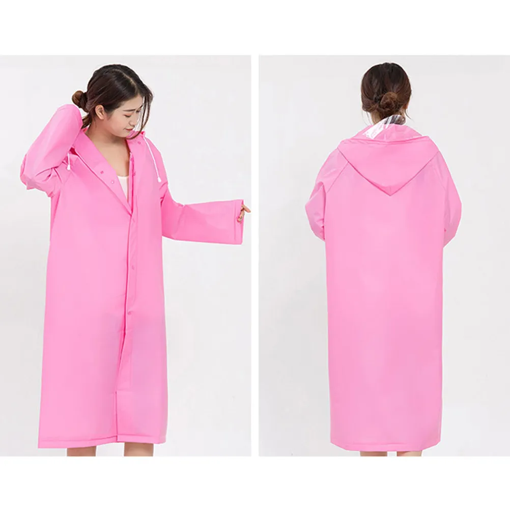 Reusable Pink Eva Raincoat L Size Adult Fashion Thick Waterproof Lightweight Rain Poncho Outdoor Travel Hiking Camping Rainwear
Reusable Pink Eva Raincoat L Size Adult Fashion Thick Waterproof Lightweight Rain Poncho Outdoor Travel Hiking Camping Rainwear