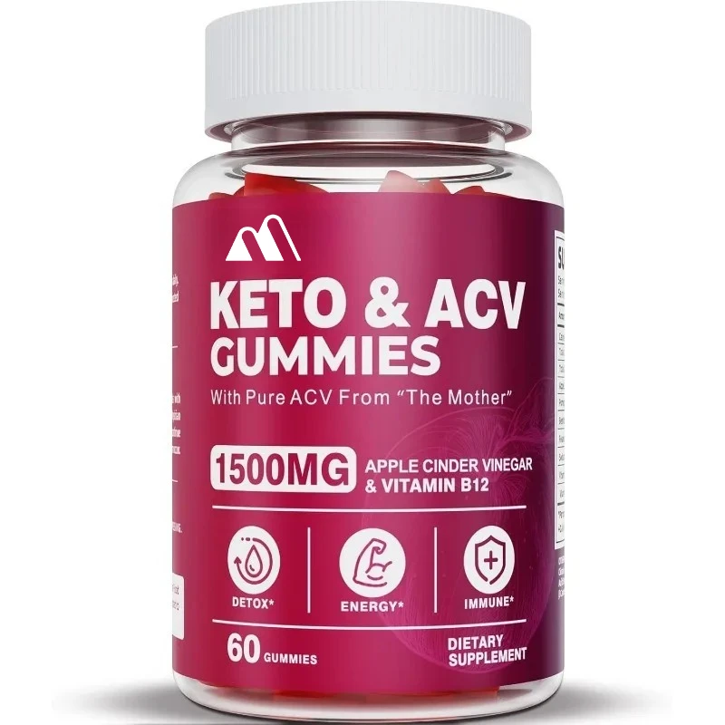 ACV Gummy Supplement, Containing Apple Cider Vinegar and Vitamin B12, Vegetarian and Non GMO, Detoxifying and Cleansing
ACV Gummy Supplement, Containing Apple Cider Vinegar and Vitamin B12, Vegetarian and Non GMO, Detoxifying and Cleansing