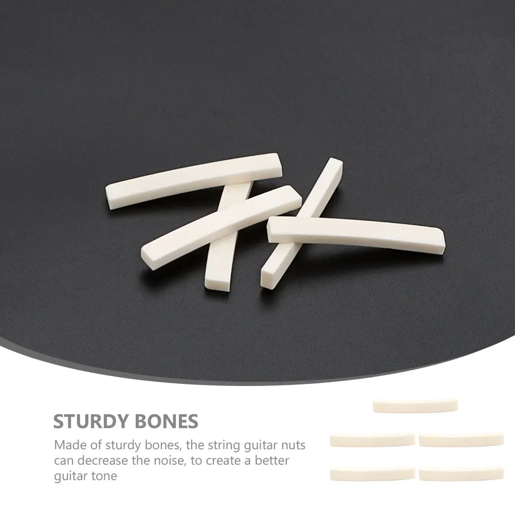 5 Pcs Guitar Accessories Electric Slotted Nut Saddle Bone and Beef Bridge Blanks for Banjo Man
5 Pcs Guitar Accessories Electric Slotted Nut Saddle Bone and Beef Bridge Blanks for Banjo Man