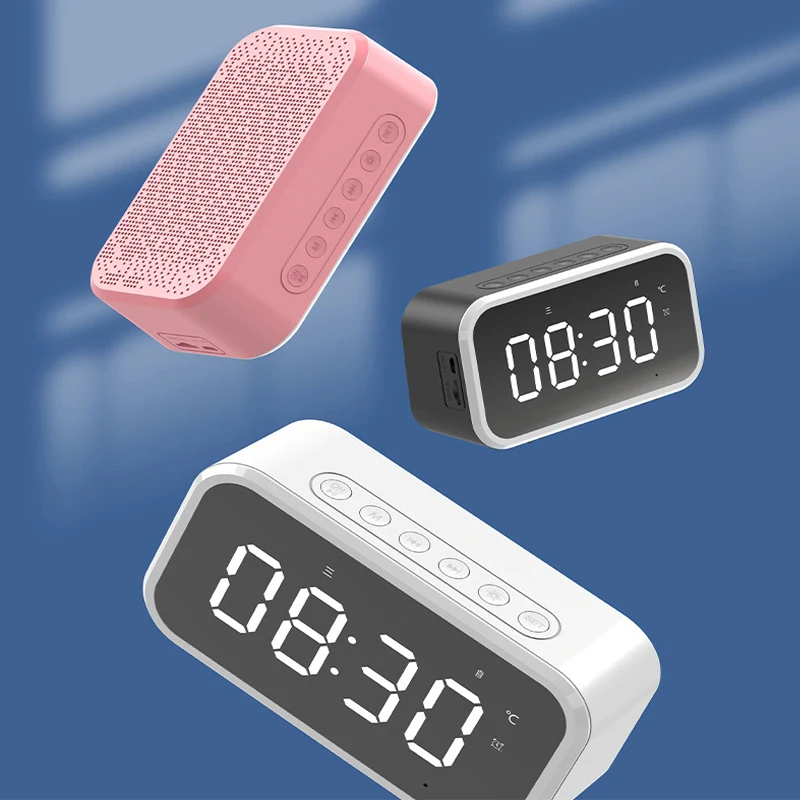 JM03 High-value Electronic Alarm Clock Wireless Bluetooth 5.0 Speaker Can Be Used As A Mirror Multi-functional Bedroom Goodies
JM03 High-value Electronic Alarm Clock Wireless Bluetooth 5.0 Speaker Can Be Used As A Mirror Multi-functional Bedroom Goodies