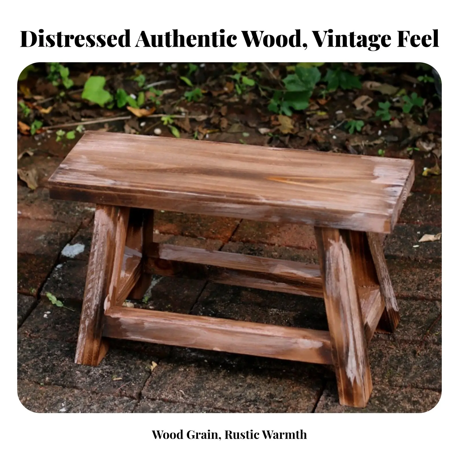 Small Four-Legged Pedestal Distressed Finish Short-Legged Pedestal Stool Natural Aesthetic Space-Saving Size for Homeowners
Small Four-Legged Pedestal Distressed Finish Short-Legged Pedestal Stool Natural Aesthetic Space-Saving Size for Homeowners