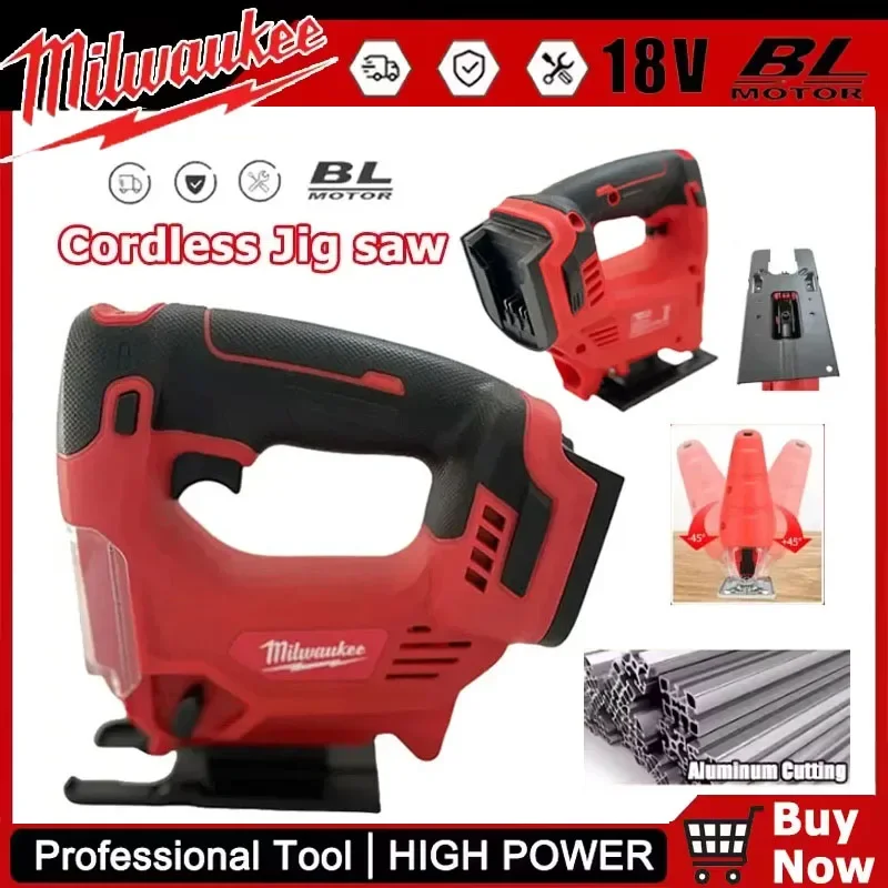Milwaukee Electric Jigsaw Portable Cordless Saw Multi-Function Wood Cutting Woodworking Machines For 18V Battery
Milwaukee Electric Jigsaw Portable Cordless Saw Multi-Function Wood Cutting Woodworking Machines For 18V Battery