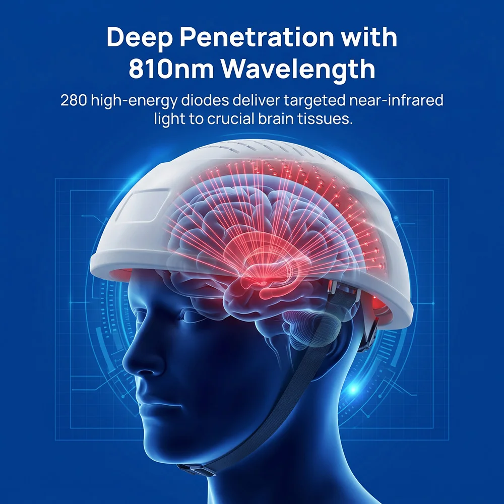 ZJZK 810nm NIR Photobiomodulation PBM Helmet 40Hz Neuromodulation Therapy for Depression Anxiety Insomnia Relief
ZJZK 810nm NIR Photobiomodulation PBM Helmet 40Hz Neuromodulation Therapy for Depression Anxiety Insomnia Relief