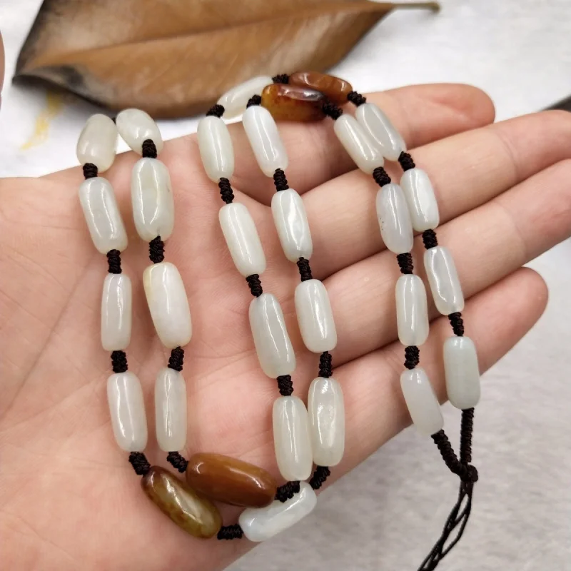 Hetian Jade Green-White Jade Pendant Necklace Rope for Men and Women Jade Rope Necklace Jade Bead Neck Hanging Jewelry
Hetian Jade Green-White Jade Pendant Necklace Rope for Men and Women Jade Rope Necklace Jade Bead Neck Hanging Jewelry