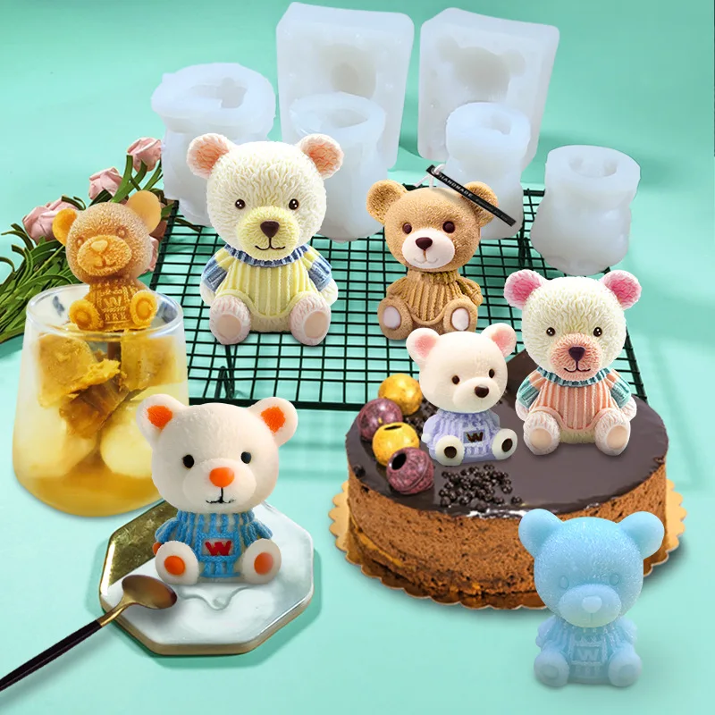 3D Silicone Mold DIY Geometry Stereo Bear Deer Cat Bunny Animal Mold Ornament Mold Cake Decoration Tools Easter Rabbit
3D Silicone Mold DIY Geometry Stereo Bear Deer Cat Bunny Animal Mold Ornament Mold Cake Decoration Tools Easter Rabbit