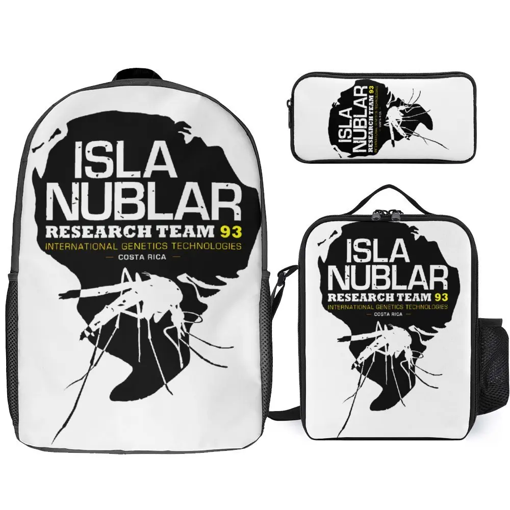 3 in 1 Set 17 Inch Backpack Lunch Bag Pen Bag Isla Nublar Research Team 2.0 For Sale Firm Blanket Roll Cozy Summer Camps Graphic
3 in 1 Set 17 Inch Backpack Lunch Bag Pen Bag Isla Nublar Research Team 2.0 For Sale Firm Blanket Roll Cozy Summer Camps Graphic