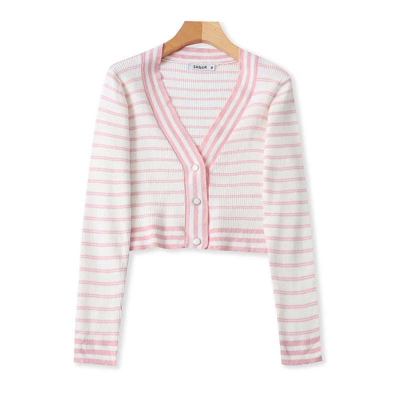 Women's V-Ne ort Knitted Open Cardigan Casual Sle Striped Loose Fit Spring Autumn New Faion oulder Wrap 06293
Women's V-Ne ort Knitted Open Cardigan Casual Sle Striped Loose Fit Spring Autumn New Faion oulder Wrap 06293