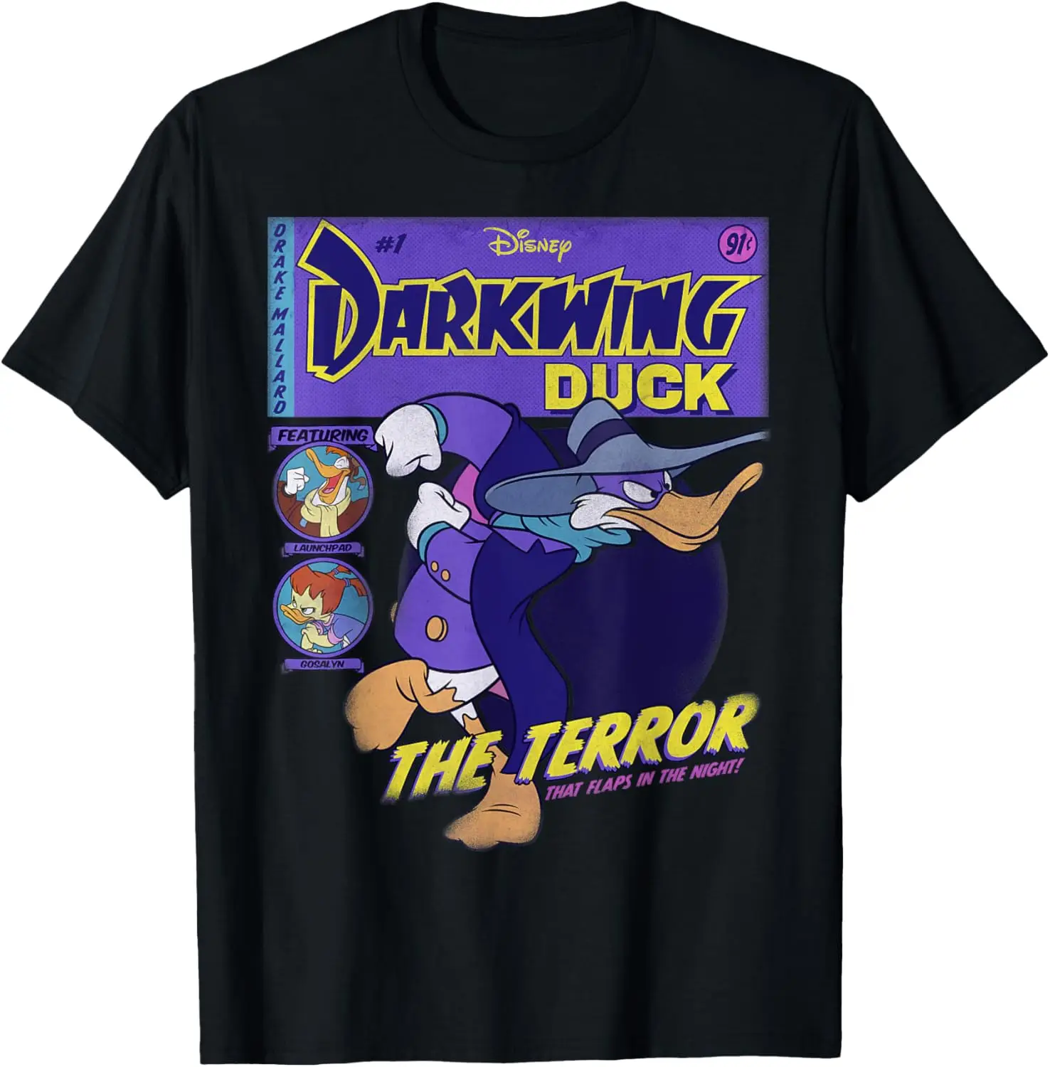 Черная футболка Disney Darkwing Duck: классический крой, круглый вырез, для взрослых, с коротким рукавом
Черная футболка Disney Darkwing Duck: классический крой, круглый вырез, для взрослых, с коротким рукавом