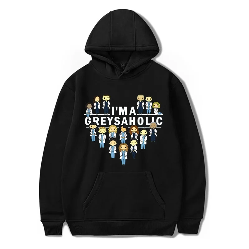 Grey's Anatomy Unisex Hoodie Men/women Autumn Winter Hooded Fleece Pullover Fashion Casual Long Sleeve Hoody Hip Hop Sweatshirts
Grey's Anatomy Unisex Hoodie Men/women Autumn Winter Hooded Fleece Pullover Fashion Casual Long Sleeve Hoody Hip Hop Sweatshirts