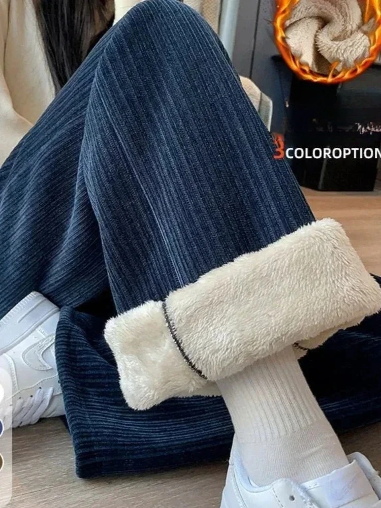 Осенне-зимние брюки, женские утолщенные широкие брюки из овечьего флиса, бархатные модные свободные кашемировые повседневные брюки ZT233
Осенне-зимние брюки, женские утолщенные широкие брюки из овечьего флиса, бархатные модные свободные кашемировые повседневные брюки ZT233