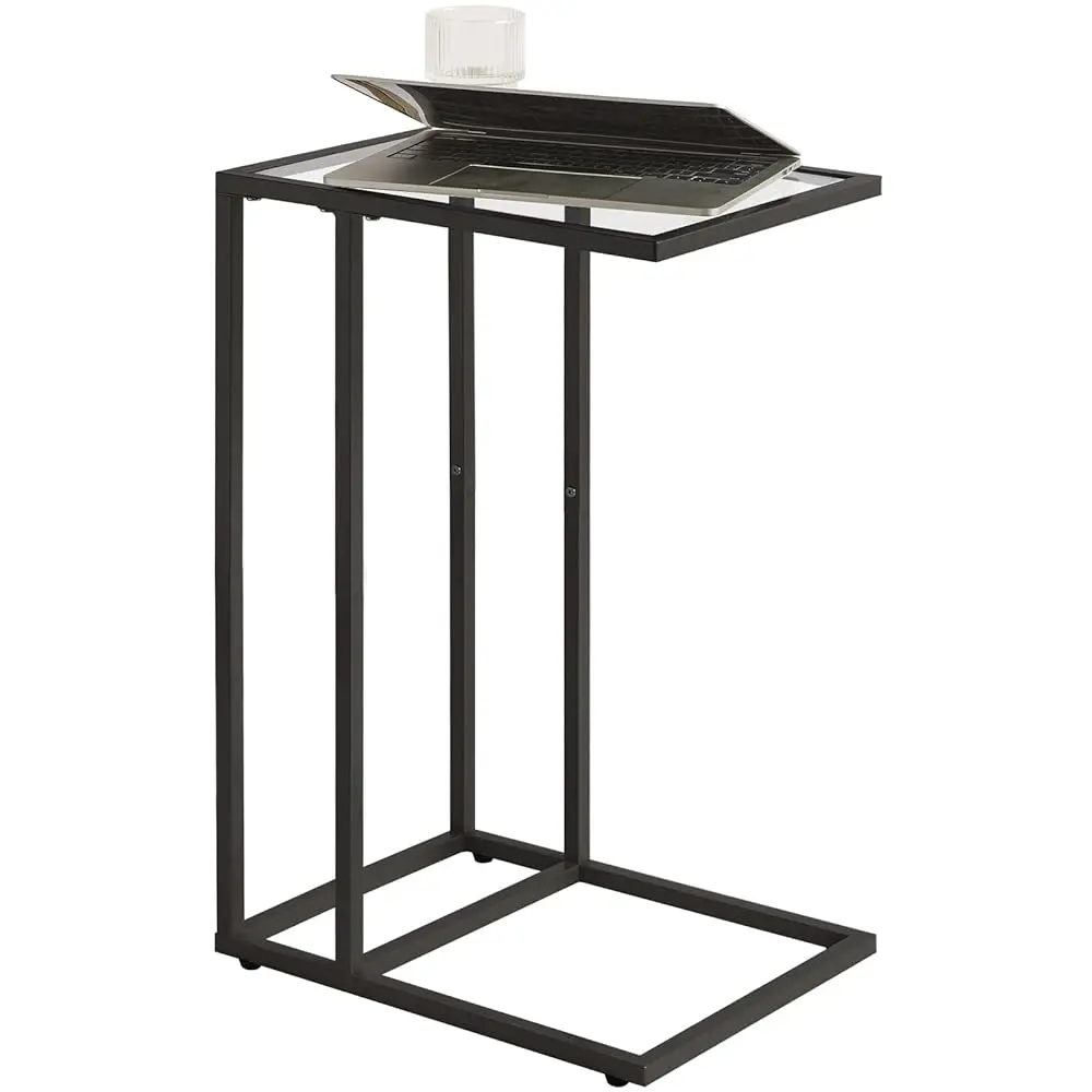 C-Shaped End Table, Tempered Glass Sofa Side Table, Nightstand For Small Place,Coffee Table For Hallway Office Bedroom Living
C-Shaped End Table, Tempered Glass Sofa Side Table, Nightstand For Small Place,Coffee Table For Hallway Office Bedroom Living