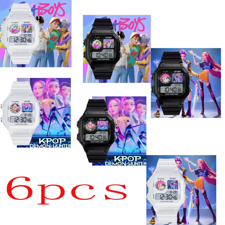 KPops Demons Hunters Men Sports Watches Anime Digital Watches Multifunction Waterproof Wristwatch Silicone Electronic Clock Gift
KPops Demons Hunters Men Sports Watches Anime Digital Watches Multifunction Waterproof Wristwatch Silicone Electronic Clock Gift
