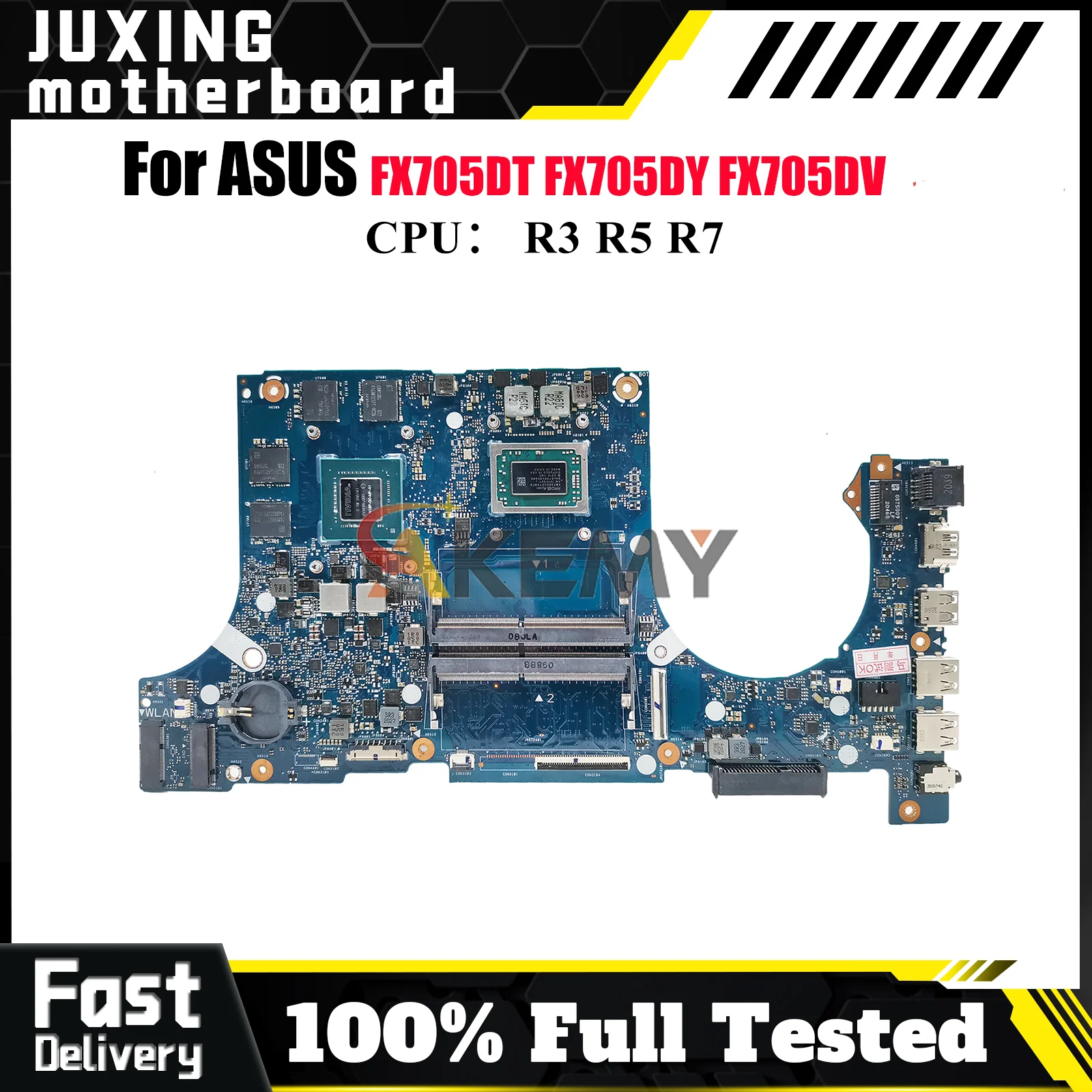 FX705DT Laptop Motherboard For ASUS TUF Gaming FX705GD FX705GT FX705GE FX95D FX505D Mainboard W/ R3 R5 R7 CPU tests OK fast ship
FX705DT Laptop Motherboard For ASUS TUF Gaming FX705GD FX705GT FX705GE FX95D FX505D Mainboard W/ R3 R5 R7 CPU tests OK fast ship