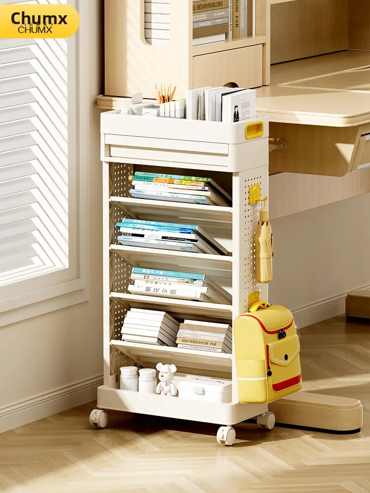 Mobile Bookshelf next to Desk High School Student Small Storage Rack Classroom Study Desk Side Book Collection Movable Bookcase
Mobile Bookshelf next to Desk High School Student Small Storage Rack Classroom Study Desk Side Book Collection Movable Bookcase