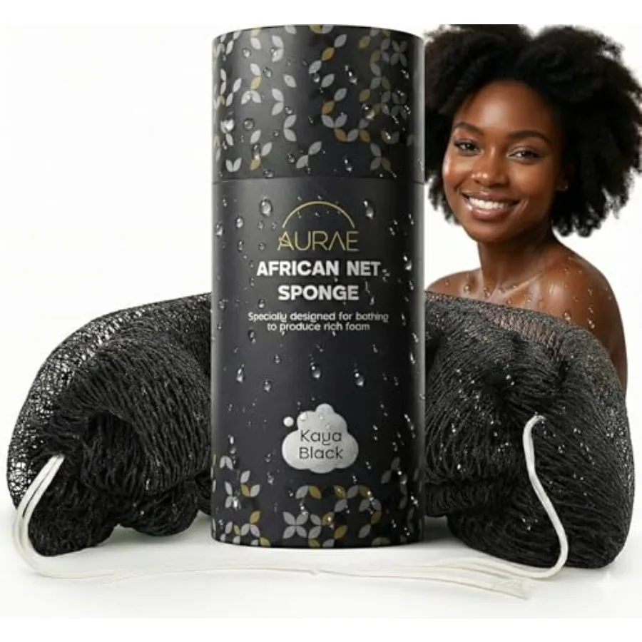 Premium African Net Sponge Authentic Exfoliating Body Scrubber, 45-Inch, Quick-Drying
Premium African Net Sponge Authentic Exfoliating Body Scrubber, 45-Inch, Quick-Drying
