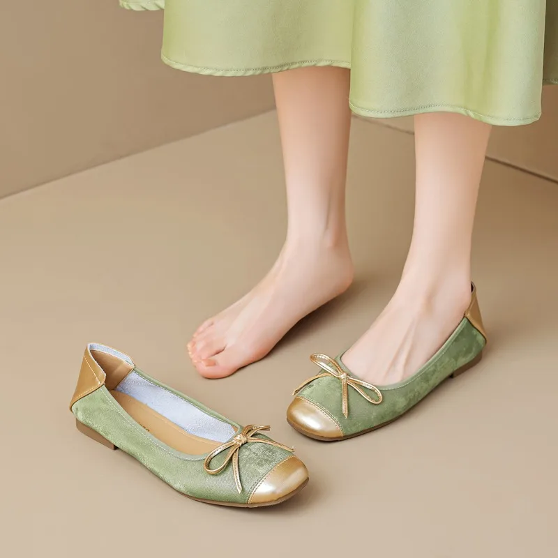 Glitter Square Toe Flat Shoes for Woman Bowtie Mocasines Gold Leather Patchwork Ballerina Shoes Women Slip on Loafers Big Size43
Glitter Square Toe Flat Shoes for Woman Bowtie Mocasines Gold Leather Patchwork Ballerina Shoes Women Slip on Loafers Big Size43