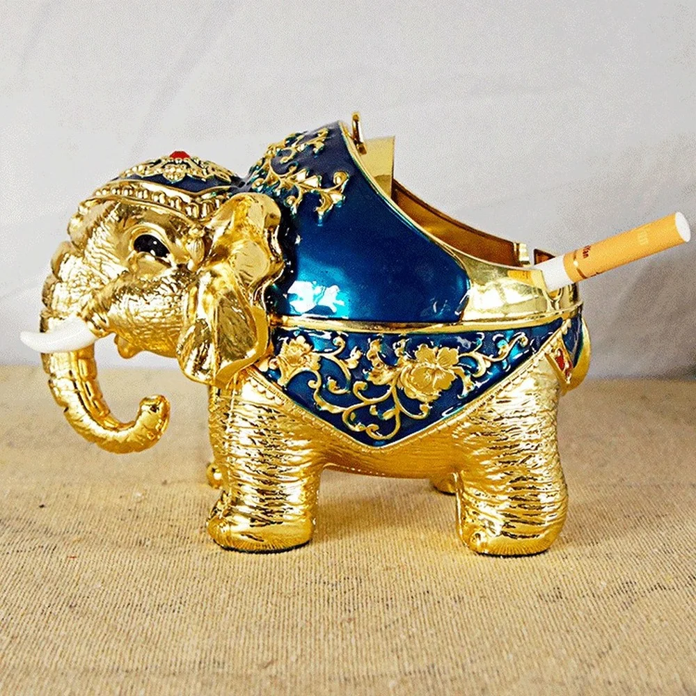 Bowhead Elephant Metal Ashtray Ornament, Large-capacity Cigar Ash Collector and Storage, Desktop Decoration Smoking Accessory
Bowhead Elephant Metal Ashtray Ornament, Large-capacity Cigar Ash Collector and Storage, Desktop Decoration Smoking Accessory