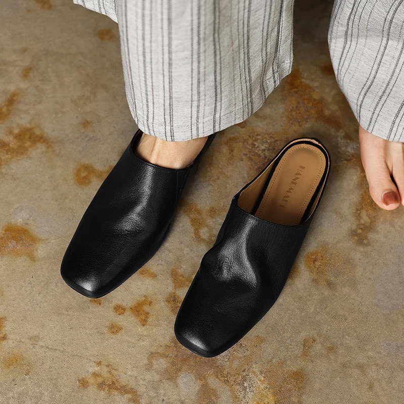 Genuine Sheepskin Women Mules Summer Square Toe Hidden Wedge Slippers Korean Style Waxed Leather Closed Toe Slides Plus Size 42
Genuine Sheepskin Women Mules Summer Square Toe Hidden Wedge Slippers Korean Style Waxed Leather Closed Toe Slides Plus Size 42