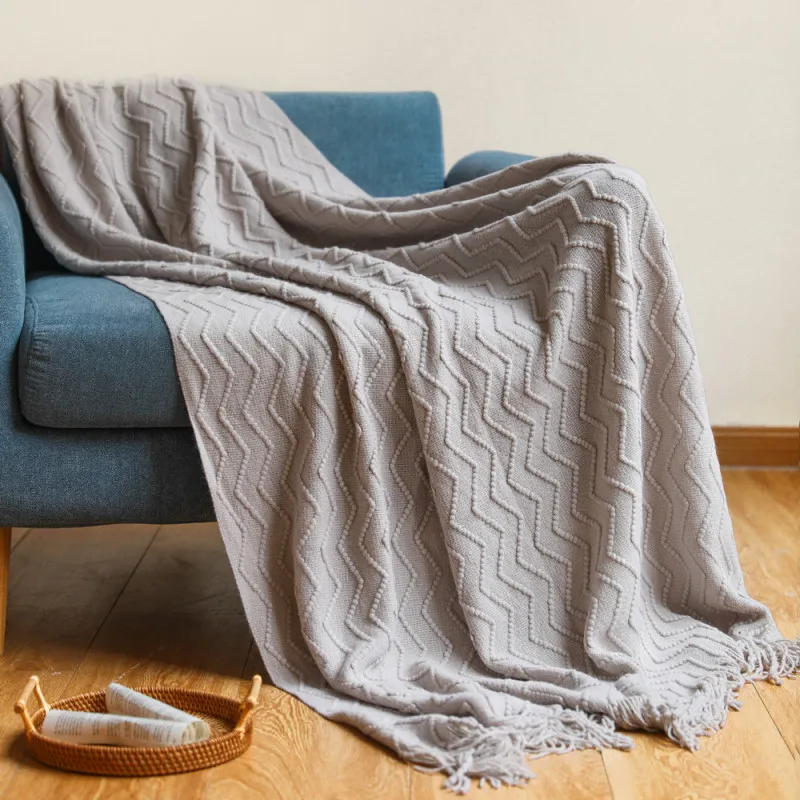 Inya Throw Blankets for Couch Textured Knitted Blankets with Tassel Fringe Soft & Lightweight Decorative Zigzag Throws
Inya Throw Blankets for Couch Textured Knitted Blankets with Tassel Fringe Soft & Lightweight Decorative Zigzag Throws