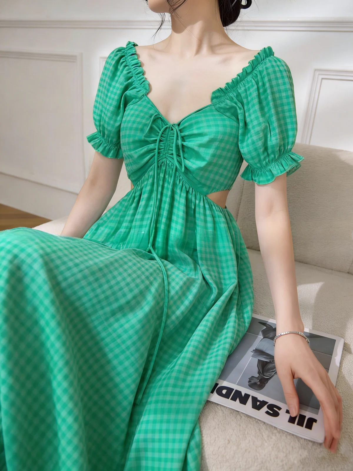 Elegant Ageless One Shoulder Long Dress Women's A-Line High Waist French Style Casual Long Sleeve Midi Dress for Ladies
Elegant Ageless One Shoulder Long Dress Women's A-Line High Waist French Style Casual Long Sleeve Midi Dress for Ladies
