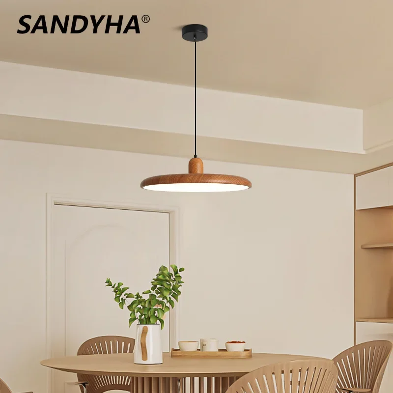 SANDYHA Japanese Retro Pendant Light Disc Design Chandelier LED Lamp for Bedroom Living Room Decor Dining Table Lighting Fixture
SANDYHA Japanese Retro Pendant Light Disc Design Chandelier LED Lamp for Bedroom Living Room Decor Dining Table Lighting Fixture