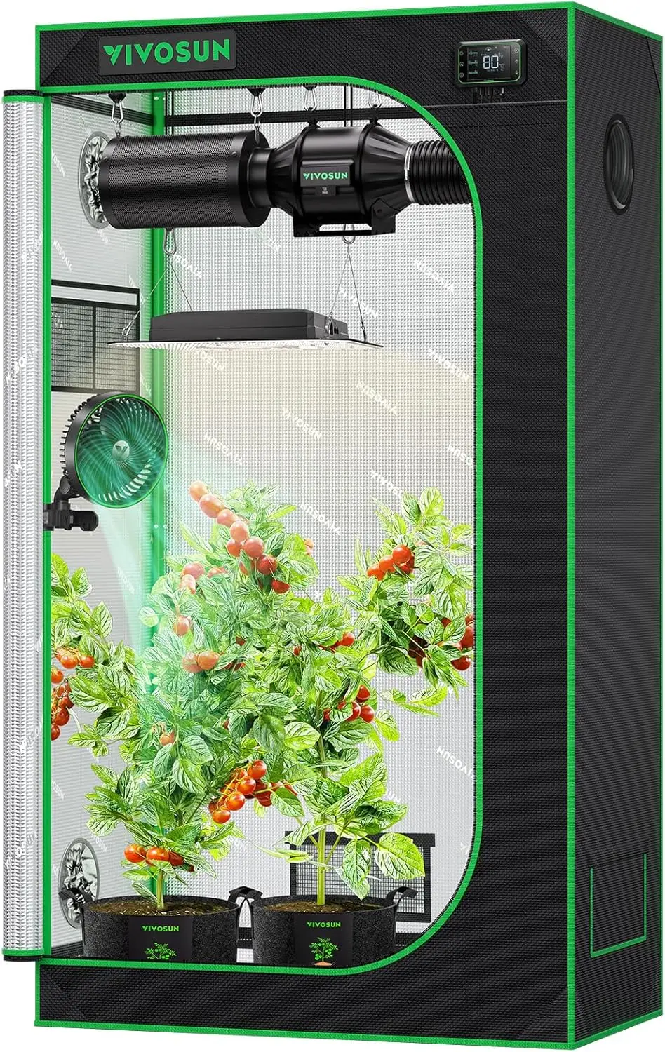 36x20x63 Inch Hydroponic Grow Tent with Observation Window, Floor Tray for Indoor Plants
36x20x63 Inch Hydroponic Grow Tent with Observation Window, Floor Tray for Indoor Plants