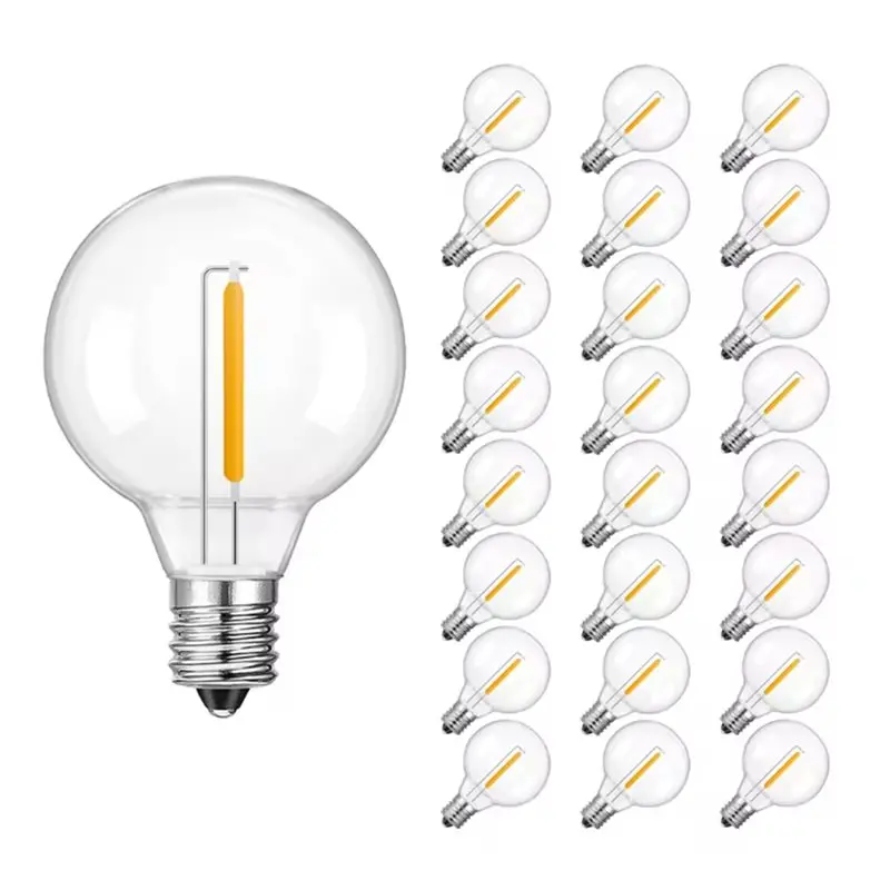 B08B-G40 DC12V 1W Led Light Bulb 25PCS Low Voltage E12 Plastic Replacement Bulb For Off-Grid Solar String Light Camping RV
B08B-G40 DC12V 1W Led Light Bulb 25PCS Low Voltage E12 Plastic Replacement Bulb For Off-Grid Solar String Light Camping RV