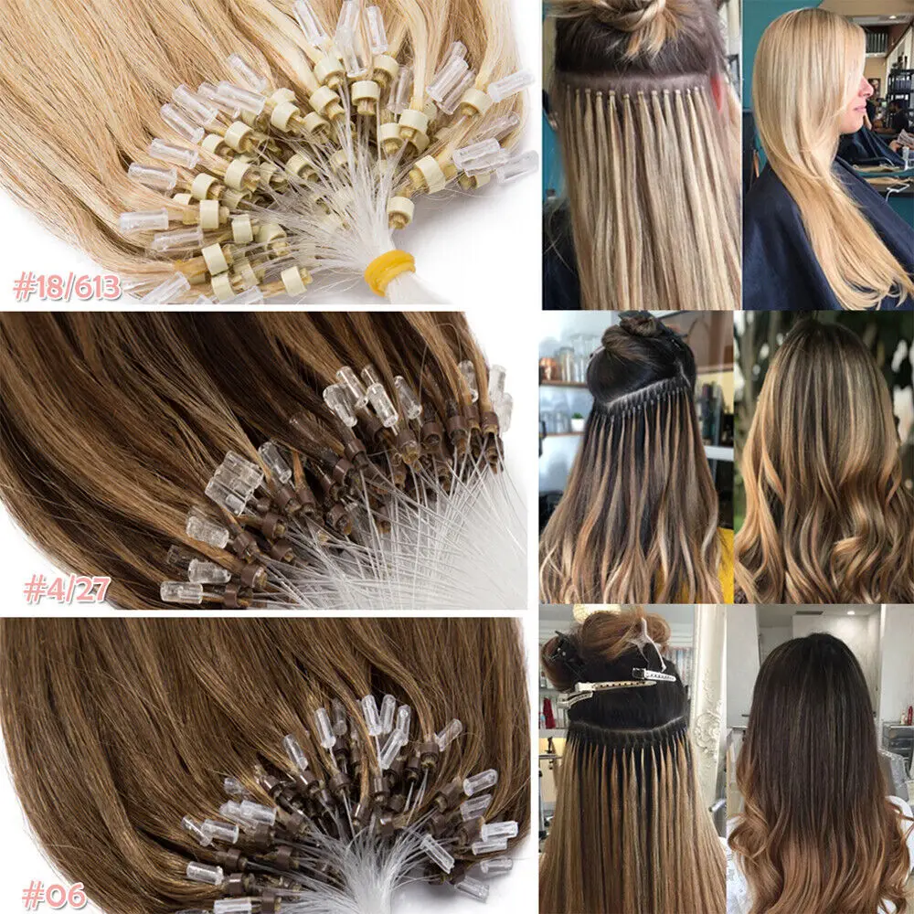 Premium Quality 100% Human Hair Micro Loop Ring Extensions Straight Weft Pre-attached Micro Rings Colors 1B Off Black #613
Premium Quality 100% Human Hair Micro Loop Ring Extensions Straight Weft Pre-attached Micro Rings Colors 1B Off Black #613