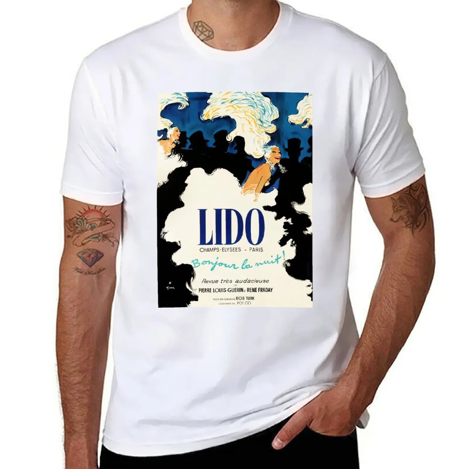 Vintage Poster Ad - Lido Cabaret - Champs-élysées Paris, France - Bonjour la Nuit! René Gruau (Hello Night!) T-Shirt
Vintage Poster Ad - Lido Cabaret - Champs-élysées Paris, France - Bonjour la Nuit! René Gruau (Hello Night!) T-Shirt