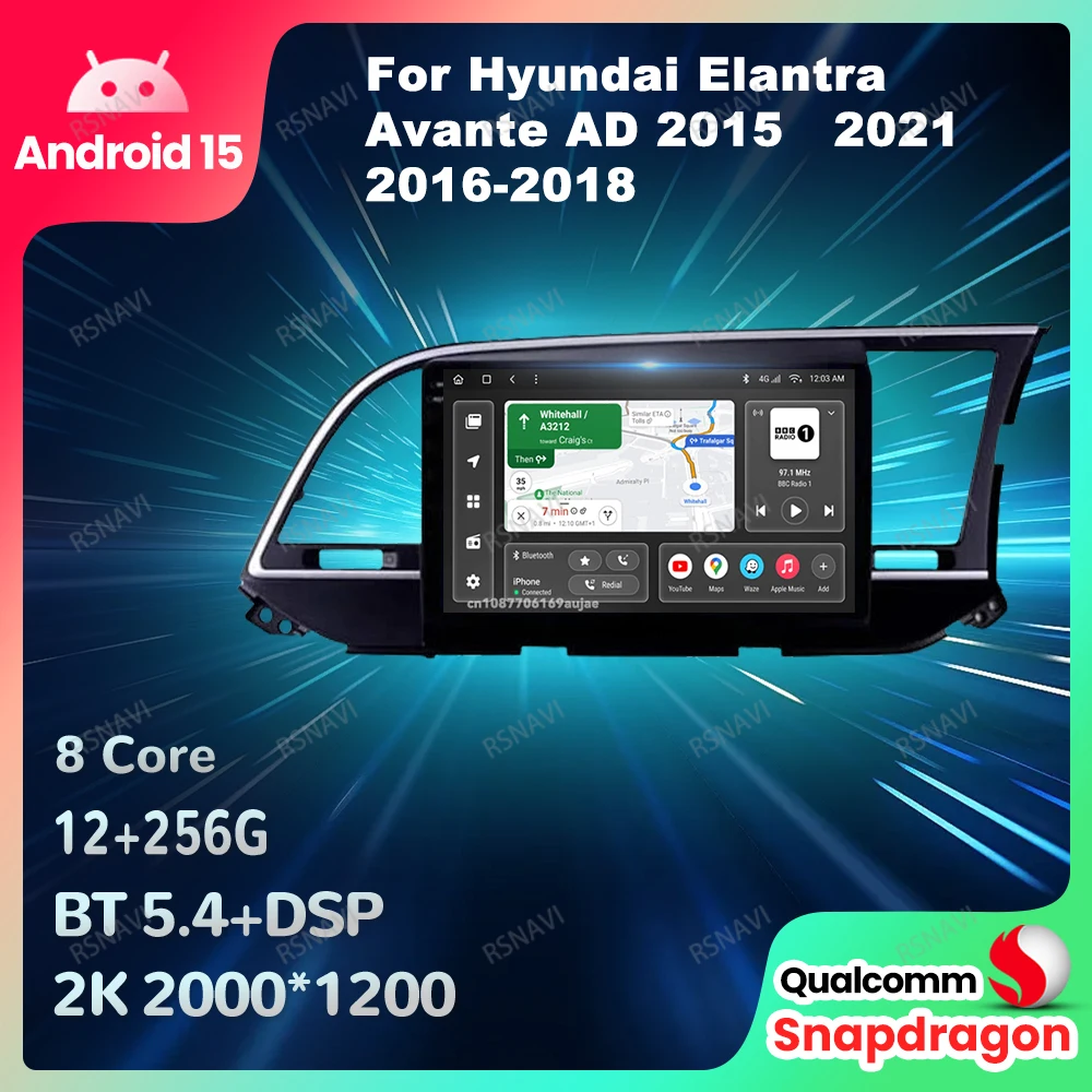Автомобильный радиоприемник Android 15 для Hyundai Elantra Avante AD 2015 ~ 2021 2016-2018, головное устройство Viedo Player, беспроводной Carplay Auto Qualcomm
Автомобильный радиоприемник Android 15 для Hyundai Elantra Avante AD 2015 ~ 2021 2016-2018, головное устройство Viedo Player, беспроводной Carplay Auto Qualcomm