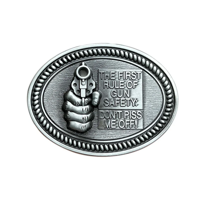 Zinc alloy pistol belt buckle for Western cowboy style
Zinc alloy pistol belt buckle for Western cowboy style