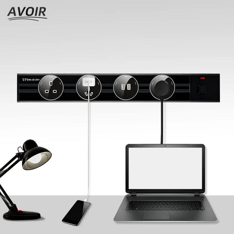 Avoir Wall Track Socket Kitchen Office Power Outlets 40cm 60cm 80cm Surface Mounted Extension Socket In The Countertop Desktop
Avoir Wall Track Socket Kitchen Office Power Outlets 40cm 60cm 80cm Surface Mounted Extension Socket In The Countertop Desktop