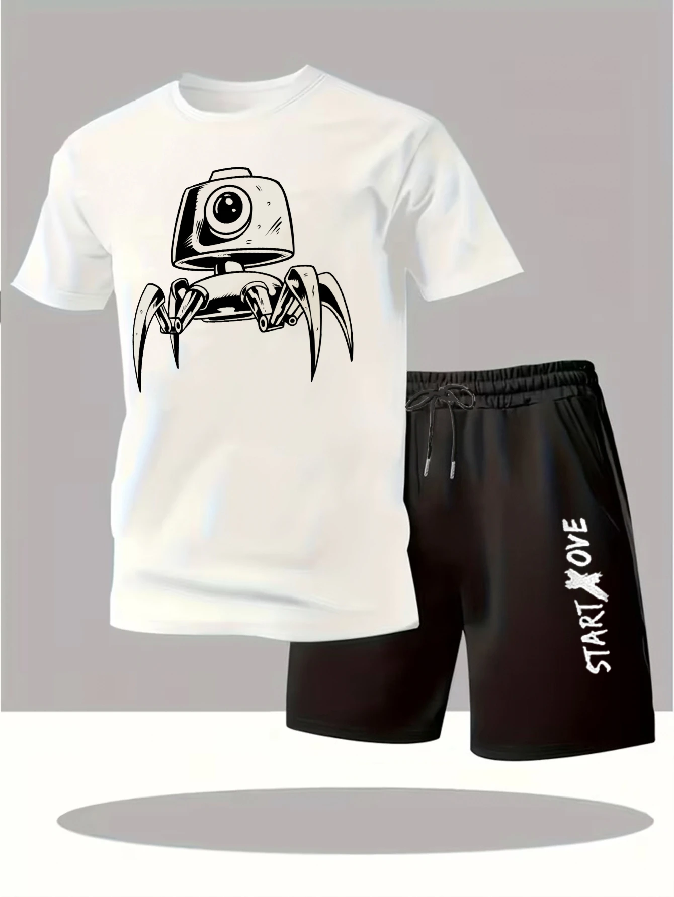 Мужские комплекты 2025: Новинка! Модный мужской спортивный костюм с графическим принтом, комплект мужской одежды с коротким рукавом
Мужские комплекты 2025: Новинка! Модный мужской спортивный костюм с графическим принтом, комплект мужской одежды с коротким рукавом