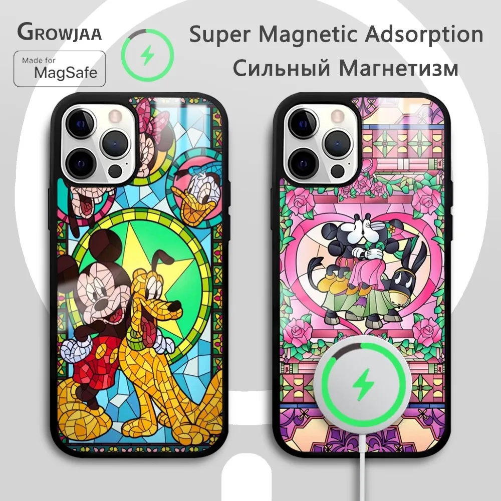 Mickey Mouse Stained Glass Phone Case For iPhone 15 14 13 12 11 Pro Max Plus Mini Mirror Wireless Magnetic Cover
Mickey Mouse Stained Glass Phone Case For iPhone 15 14 13 12 11 Pro Max Plus Mini Mirror Wireless Magnetic Cover