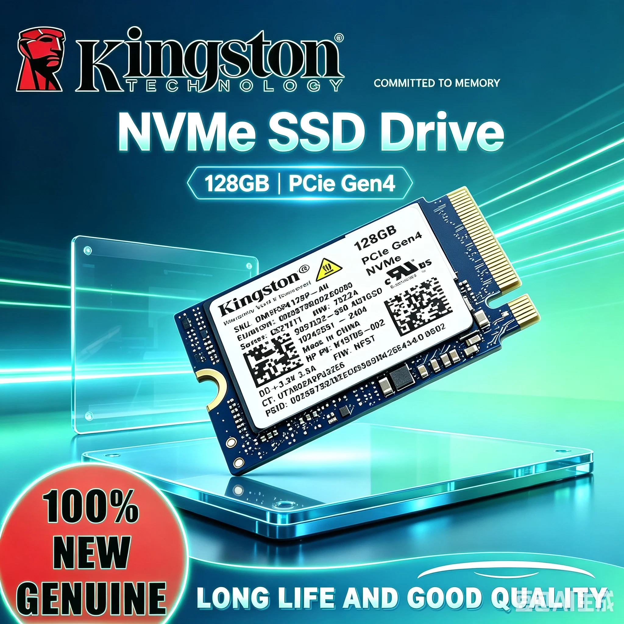Kingston 128GB M.2 2230 NVMe SSD High Speed Built-in Solid State Drive Original SSD OEM Pack for Notebook Mini Computer
Kingston 128GB M.2 2230 NVMe SSD High Speed Built-in Solid State Drive Original SSD OEM Pack for Notebook Mini Computer