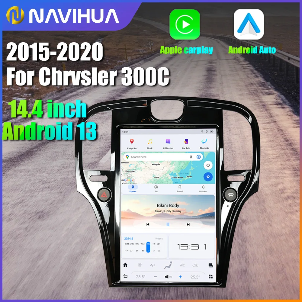 14.4" Auto Radio For Chrysler 300C 2011 - 2020 Car Multimedia Player HD GPS Navigation Stereo DSP BT Carplay Head Unit 8+128GB
14.4" Auto Radio For Chrysler 300C 2011 - 2020 Car Multimedia Player HD GPS Navigation Stereo DSP BT Carplay Head Unit 8+128GB