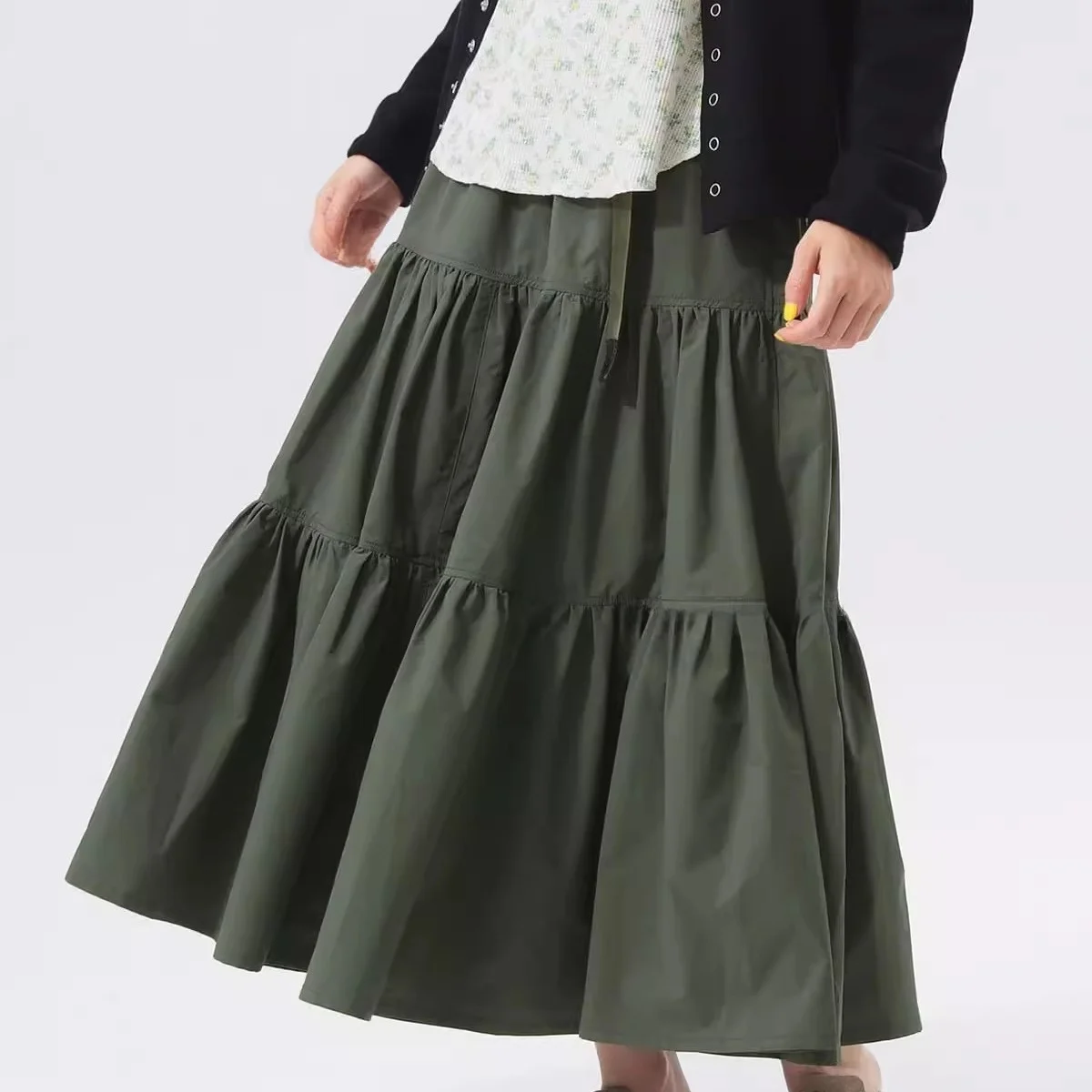 Faionable A-Line Skirt Women's Casual Sle Pleated mid Waist Regenerated Cellulose Fiber Cotton Loose Fit Summer 2025
Faionable A-Line Skirt Women's Casual Sle Pleated mid Waist Regenerated Cellulose Fiber Cotton Loose Fit Summer 2025