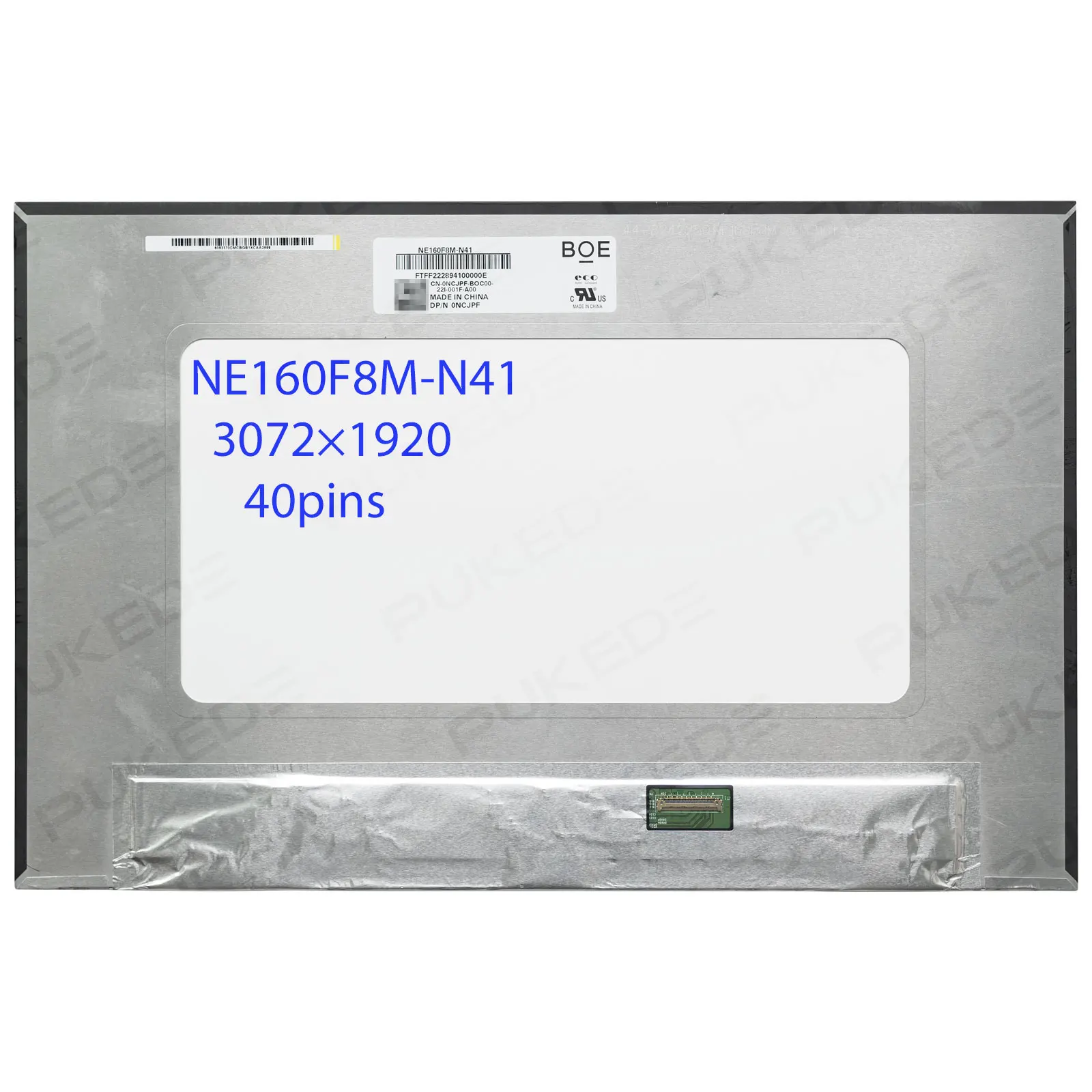 16.0" Laptop LCD Screen NE160F8M-N41 fit B160QAN01.0 for Dell Inspiron 16Plus 7610 7620 IPS Panel 3K 3072x1920 40pin
16.0" Laptop LCD Screen NE160F8M-N41 fit B160QAN01.0 for Dell Inspiron 16Plus 7610 7620 IPS Panel 3K 3072x1920 40pin