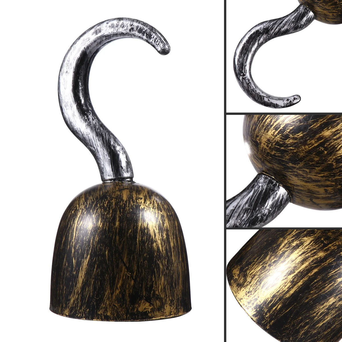 3pcs Pirate Hook Gloves Bronze Simulate Cosplay Party Decor Realistic Plastic Hooks For Halloween Role Play Props
3pcs Pirate Hook Gloves Bronze Simulate Cosplay Party Decor Realistic Plastic Hooks For Halloween Role Play Props