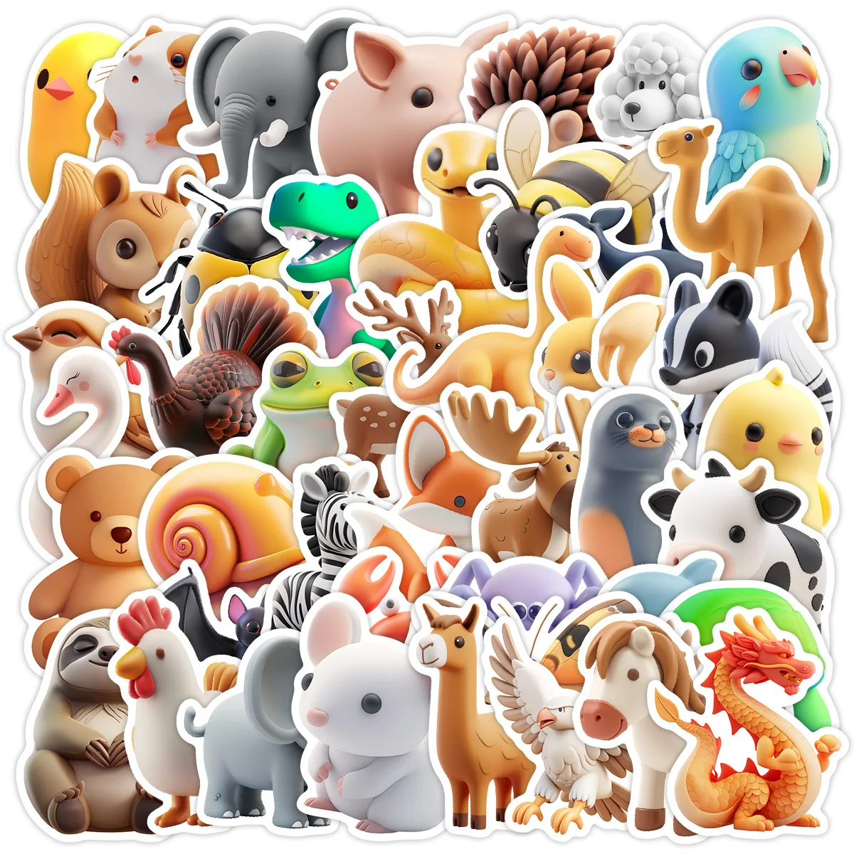 10/30/50PCS 3D Animal Graffiti Stickers Personalized Creative Cute Fun Graffiti Waterproof Decal Children's Toys DIY Water Cup
10/30/50PCS 3D Animal Graffiti Stickers Personalized Creative Cute Fun Graffiti Waterproof Decal Children's Toys DIY Water Cup