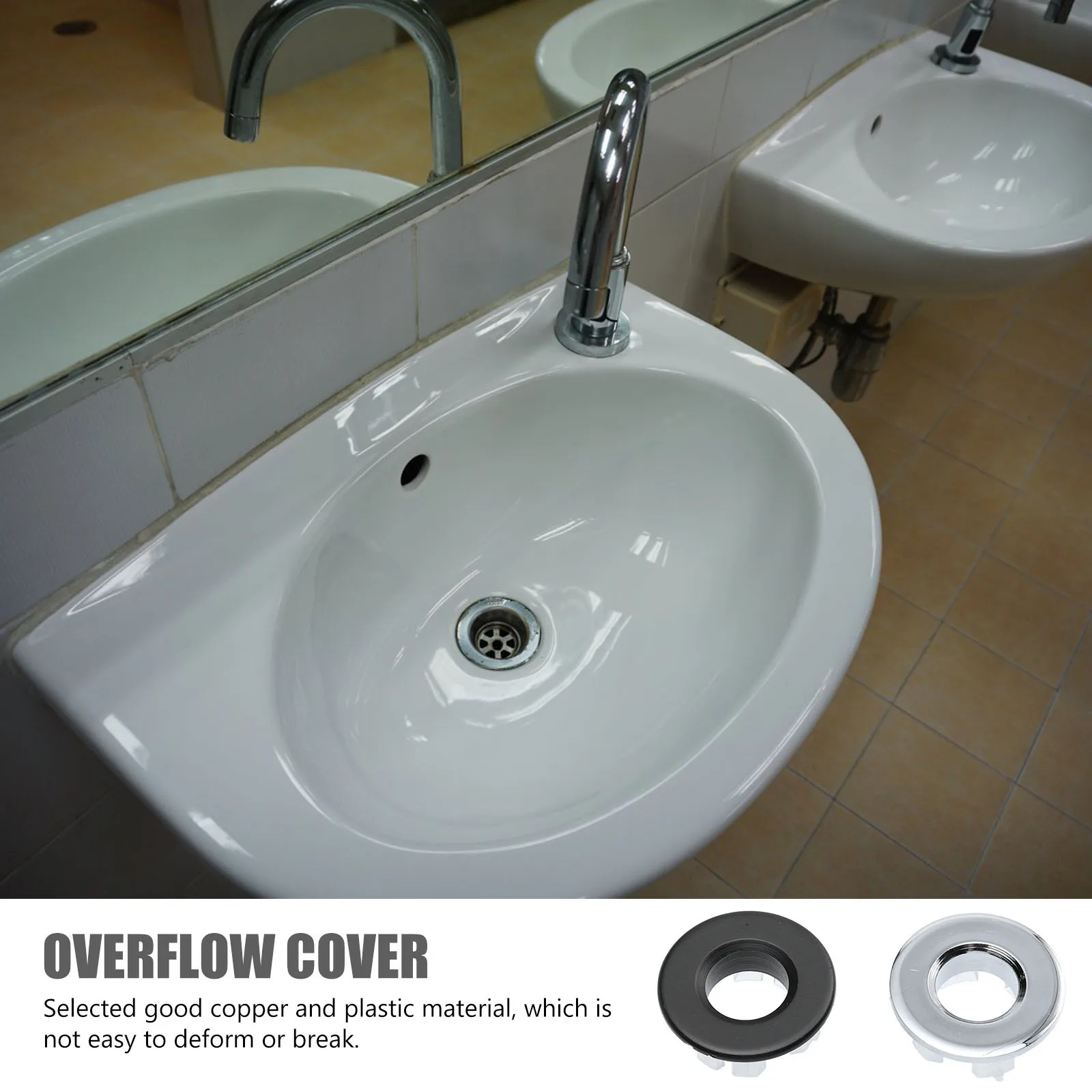 4Pcs Good Quality Overflow Cover for Kitchen Bathrooms Wash Basins No Tools Overflow Hole Cover Sink Accessory
4Pcs Good Quality Overflow Cover for Kitchen Bathrooms Wash Basins No Tools Overflow Hole Cover Sink Accessory
