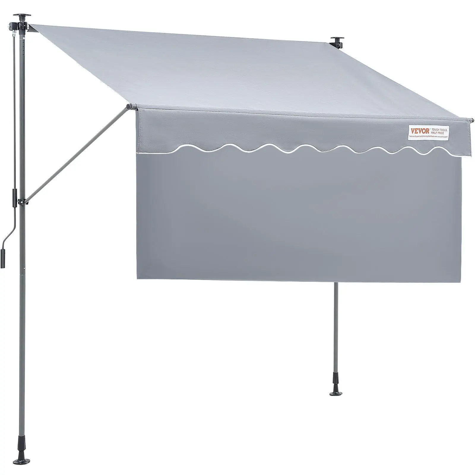78" Manual Retractable Awning – Adjustable Sunshade with 39" Curtain for Patio, Garden & Balcony
78" Manual Retractable Awning – Adjustable Sunshade with 39" Curtain for Patio, Garden & Balcony