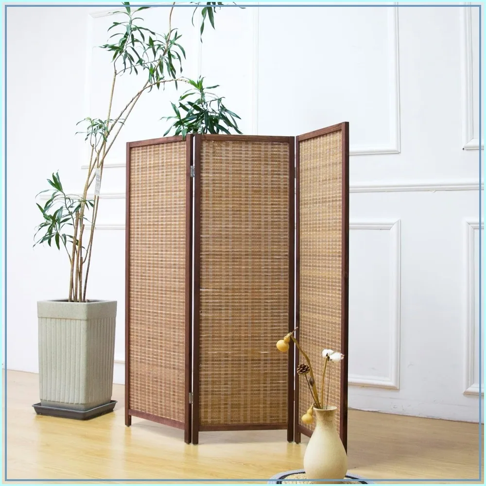 3-Panel Bamboo Room Divider Screen, 3.95FT Tall Freestanding Partition for Room Separation
3-Panel Bamboo Room Divider Screen, 3.95FT Tall Freestanding Partition for Room Separation