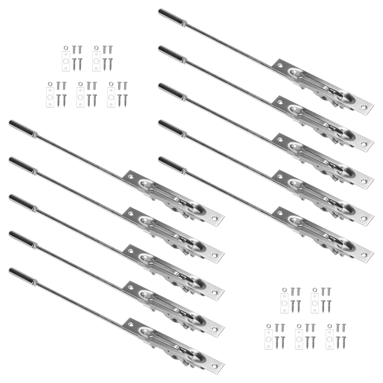10 Pcs Lever Action Flush Bolt Latch 16.54inch Concealed Safety Door Lock Solid Stainless Steel for French Doors Composite Doors
10 Pcs Lever Action Flush Bolt Latch 16.54inch Concealed Safety Door Lock Solid Stainless Steel for French Doors Composite Doors
